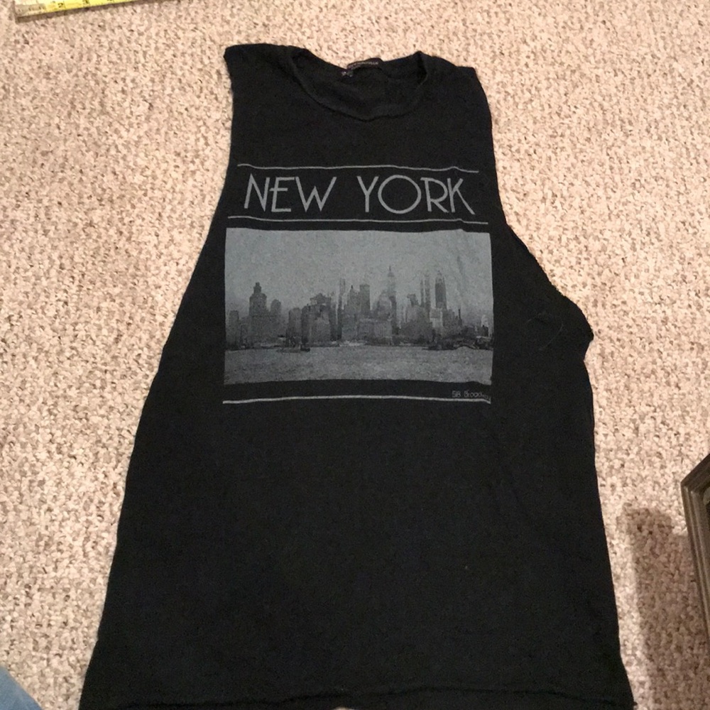 brandy melville new york muscle tee
